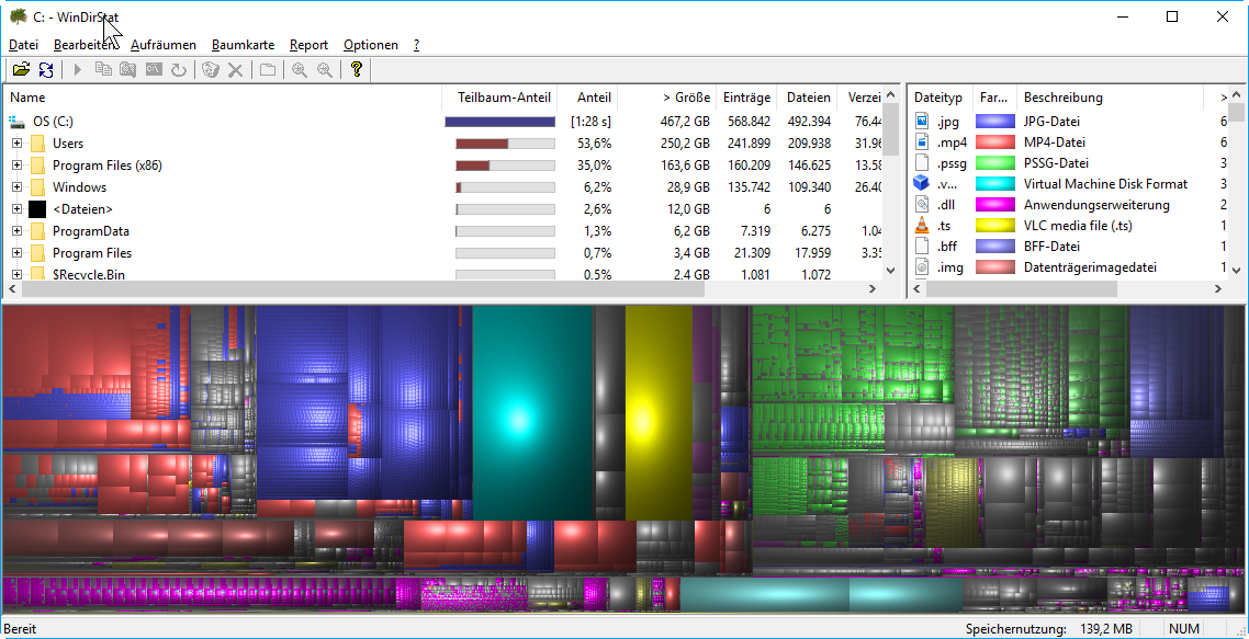 Screenshot Windirstat
